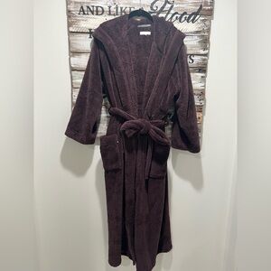 Cozy Plum Hooded Bathrobe